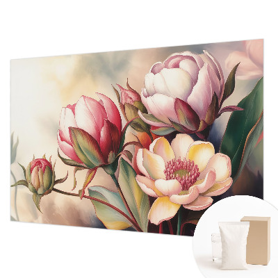 Motivtapete aus Vlies mit einem Blumenstrauß als Motiv