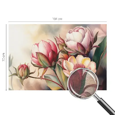 Motivtapete aus Vlies mit einem Blumenstrauß als Motiv