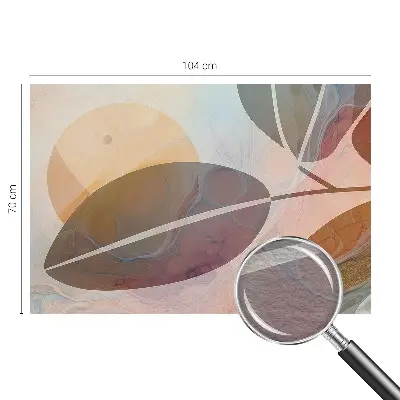 Fototapete aus Vlies mit harmonischem Blattmuster