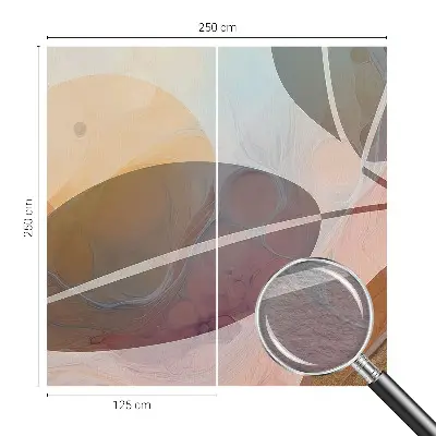 Fototapete aus Vlies mit harmonischem Blattmuster