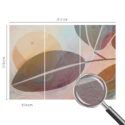 Fototapete aus Vlies Harmonische Blätter