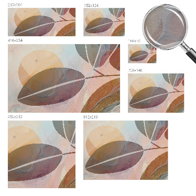 Fototapete aus Vlies Harmonische Blätter