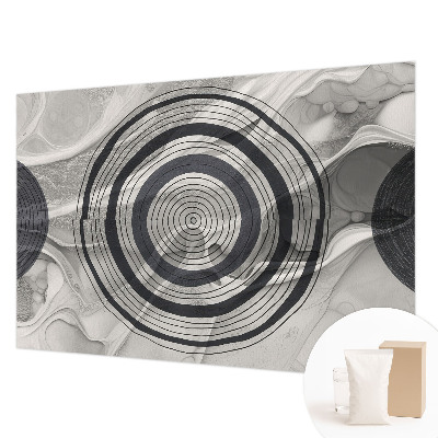 Vlies-Fototapete nach Maß Graue Kreise