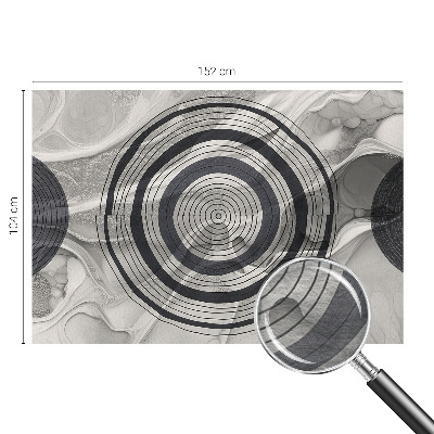 Vlies-Fototapete nach Maß Graue Kreise