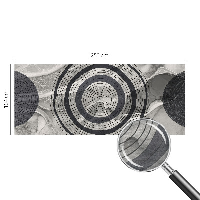 Vlies-Fototapete nach Maß Graue Kreise