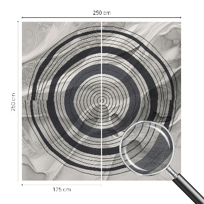 Vlies-Fototapete nach Maß Graue Kreise