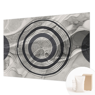 Vlies-Fototapete nach Maß Graue Kreise