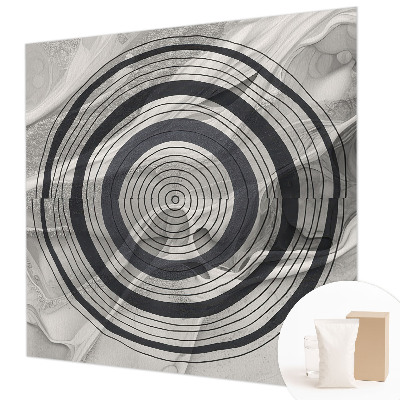 Vlies-Fototapete nach Maß Graue Kreise