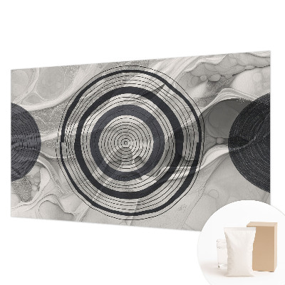 Vlies-Fototapete nach Maß Graue Kreise