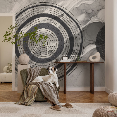 Vlies-Fototapete nach Maß Graue Kreise