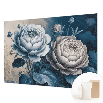 Vlies-Fototapete fürs Schlafzimmer mit romantischem Blumenmotiv