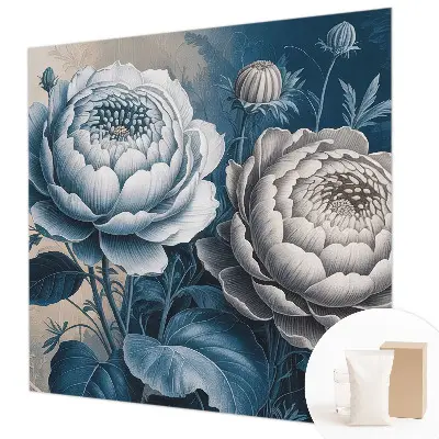 Vlies-Fototapete fürs Schlafzimmer mit romantischem Blumenmotiv
