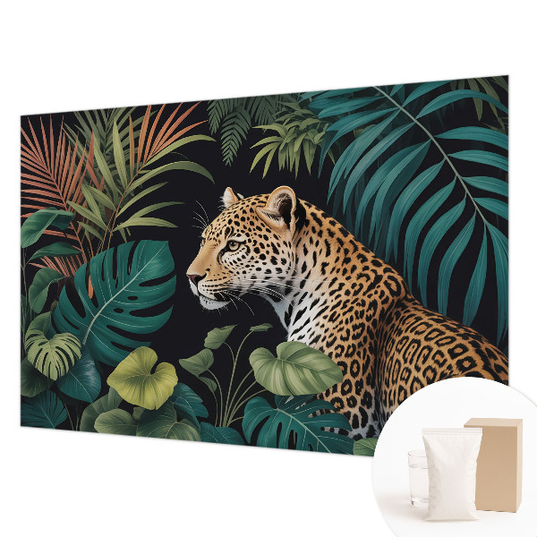 Vlies-Fototapete fürs Kinderzimmer mit einem exotischen Leopardenmotiv