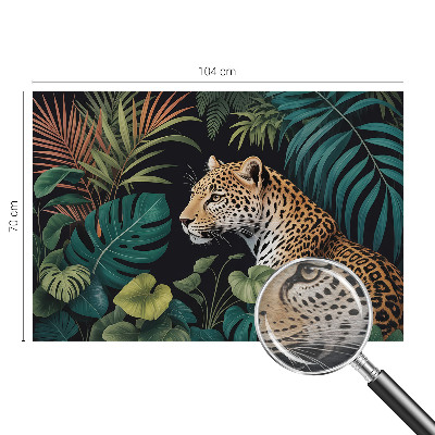 Vlies-Fototapete fürs Kinderzimmer mit einem exotischen Leopardenmotiv