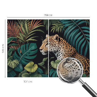 Vlies-Fototapete fürs Kinderzimmer mit einem exotischen Leopardenmotiv