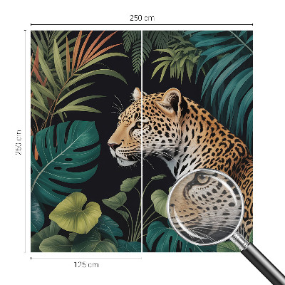 Vlies-Fototapete fürs Kinderzimmer mit einem exotischen Leopardenmotiv