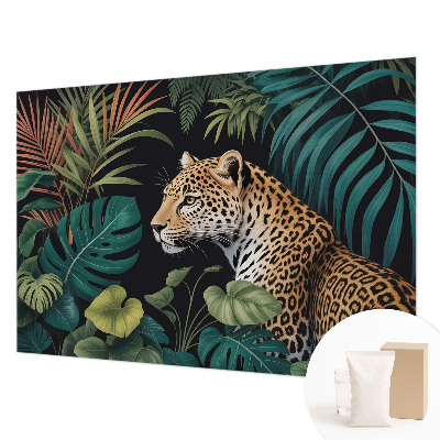 Vlies-Fototapete fürs Kinderzimmer mit einem exotischen Leopardenmotiv