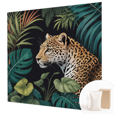 Vlies-Fototapete fürs Kinderzimmer mit einem exotischen Leopardenmotiv