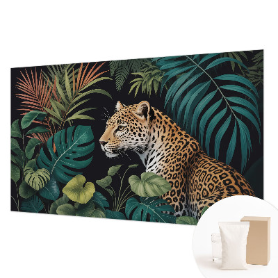 Vlies-Fototapete fürs Kinderzimmer mit einem exotischen Leopardenmotiv