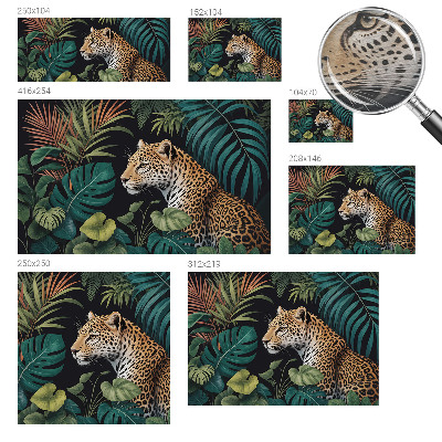 Vlies-Fototapete fürs Kinderzimmer mit einem exotischen Leopardenmotiv