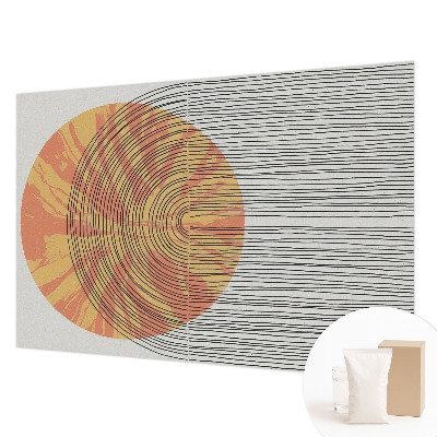 Vliestapete fürs Schlafzimmer Kreis mit Linien