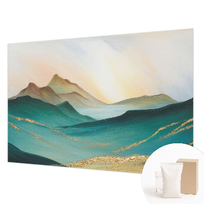 Moderne Vlies-Fototapete mit friedlicher Landschaft