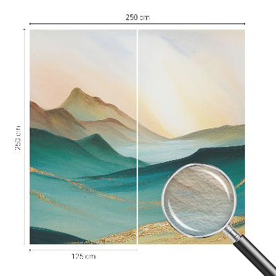 Moderne Vlies-Fototapete mit friedlicher Landschaft