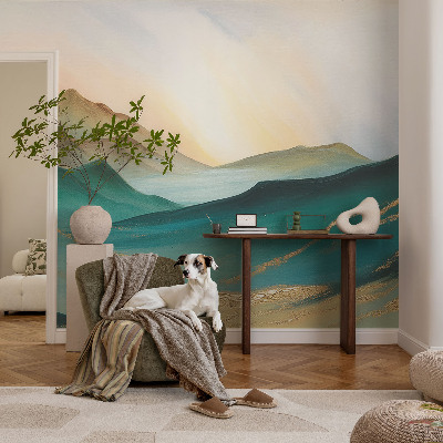 Moderne Vlies-Fototapete Friedliche Landschaft