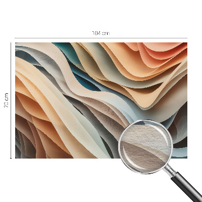 Wand-Fototapete Wellenförmige Formen