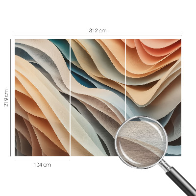 Wand-Fototapete Wellenförmige Formen