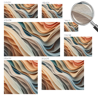 Wand-Fototapete Wellenförmige Formen