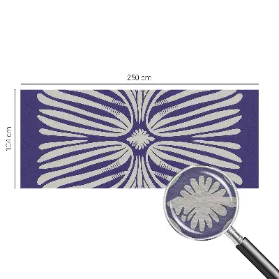 Fototapete mit floral-symmetrischem Motiv