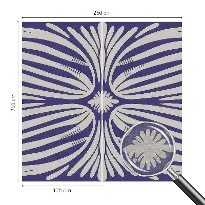 Fototapete mit floral-symmetrischem Motiv