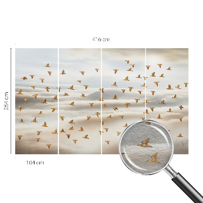 Vlies-Fototapete mit Vögeln im Flug als Motiv