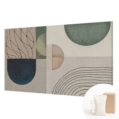 Fototapete fürs Wohnzimmer mit geometrischem Muster