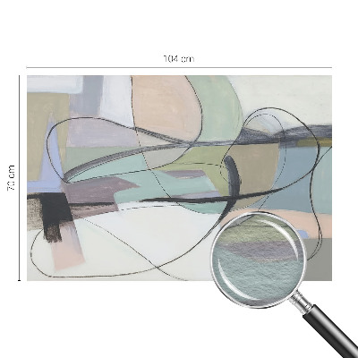 Motivtapete aus Vlies Pastellfarbene Linien