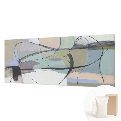 Motivtapete aus Vlies Pastellfarbene Linien