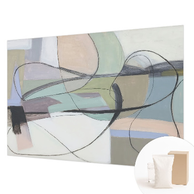 Motivtapete aus Vlies Pastellfarbene Linien