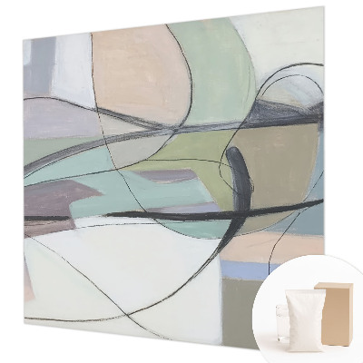 Motivtapete aus Vlies Pastellfarbene Linien