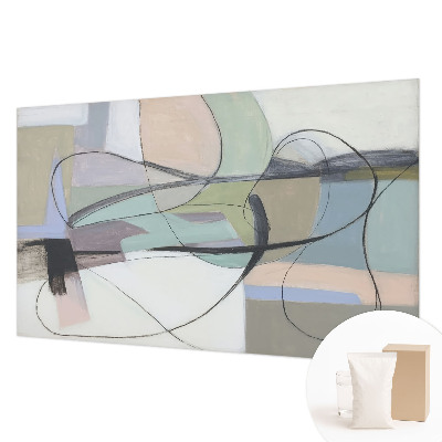 Motivtapete aus Vlies Pastellfarbene Linien