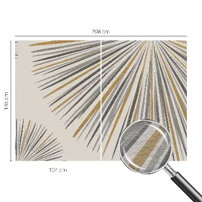 Fototapete aus Vlies mit geometrischem Fächer-Motiv