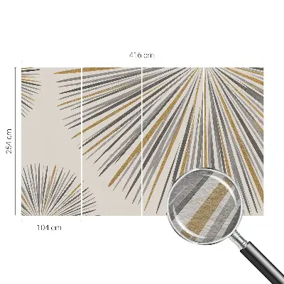 Fototapete aus Vlies mit geometrischem Fächer-Motiv