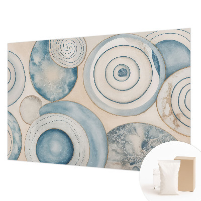 Vlies-Fototapete fürs Schlafzimmer mit einem Motiv in Spiralwirbeln