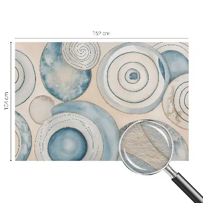 Vlies-Fototapete fürs Schlafzimmer mit einem Motiv in Spiralwirbeln