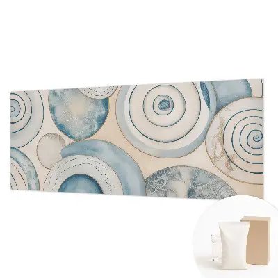 Vlies-Fototapete fürs Schlafzimmer mit einem Motiv in Spiralwirbeln