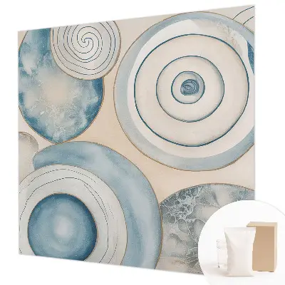 Vlies-Fototapete fürs Schlafzimmer mit einem Motiv in Spiralwirbeln