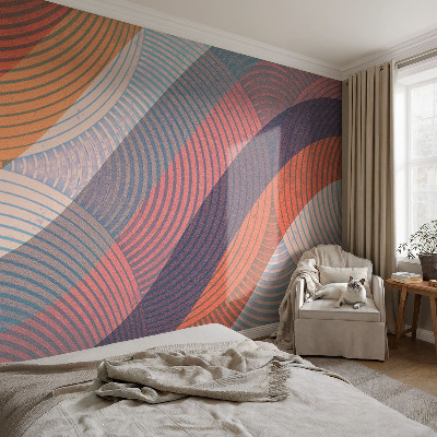 Vlies-Fototapete fürs Wohnzimmer Bunte Wellen