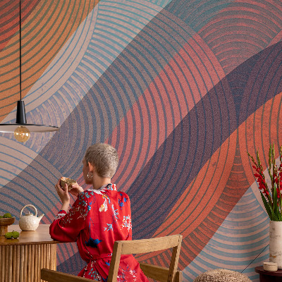 Vlies-Fototapete fürs Wohnzimmer Bunte Wellen