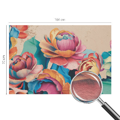 Moderne Vlies-Fototapete Florale Harmonie