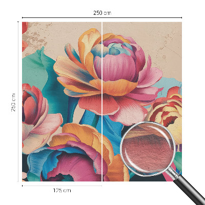 Moderne Vlies-Fototapete Florale Harmonie